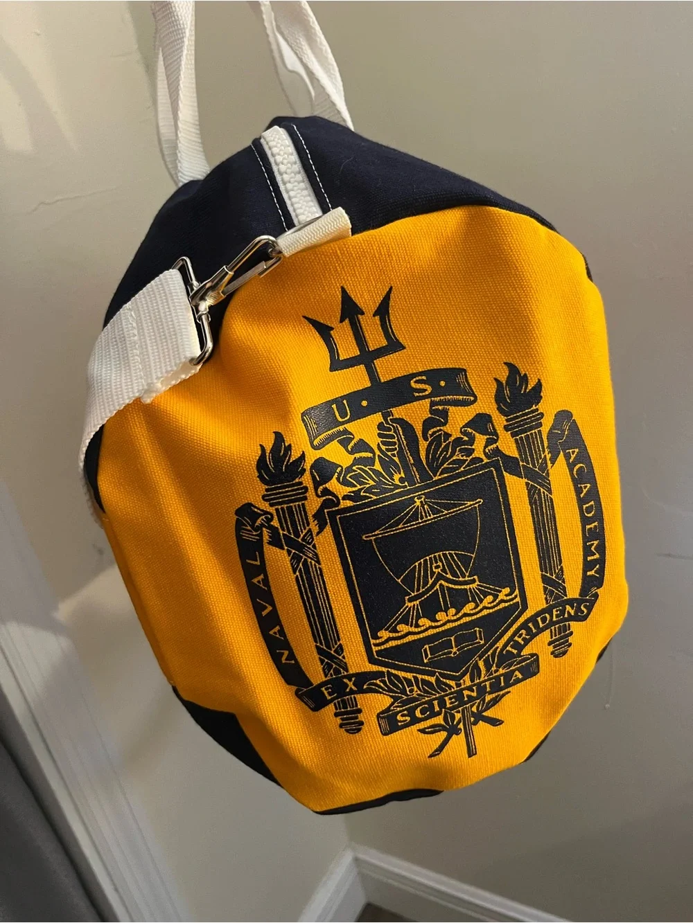 NWT Navy Canvas Duffel Bag
